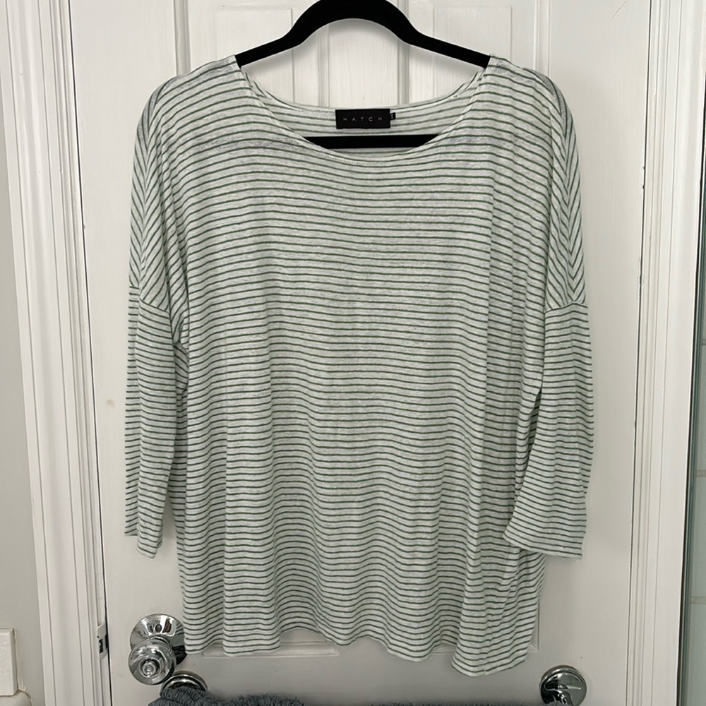 Hatch Maternity Linen shirt
